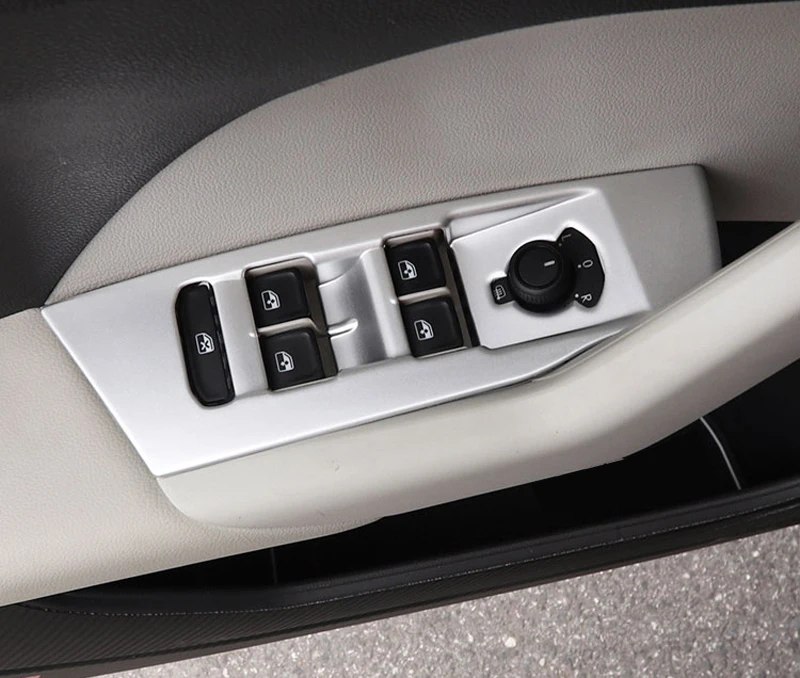 

LHD! For VW Volkswagen T-Cross 2019 Car Window Switch Button Frame Decoration Cover Trim Car Styling