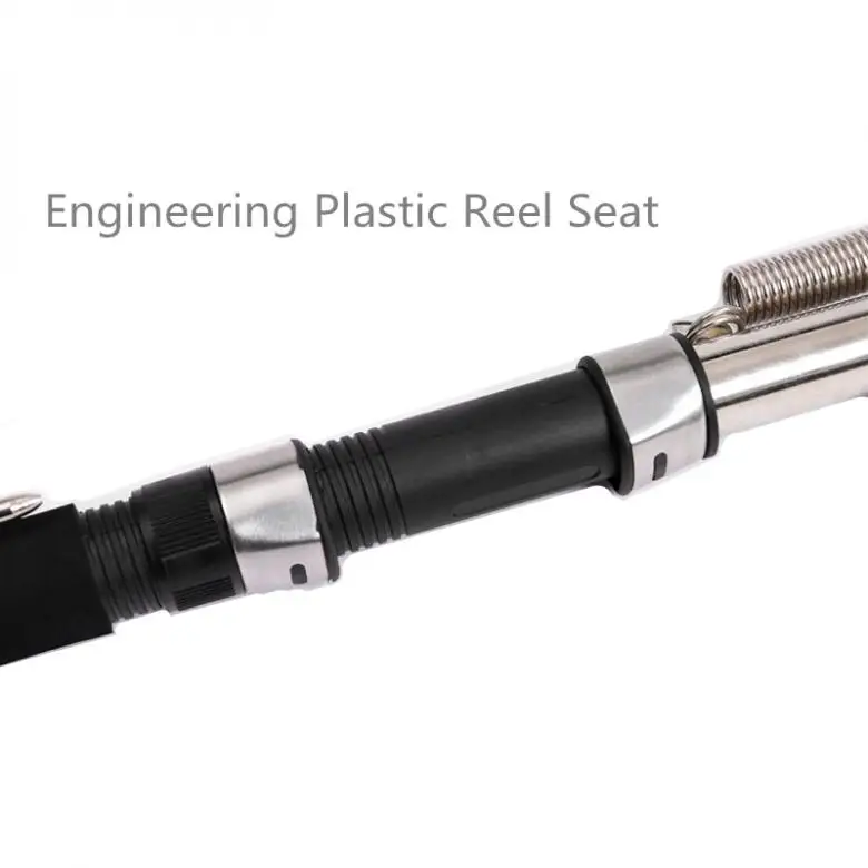 Vara de Pesca Fibra de Vidro Pólo de Pesca para o Mar Automática Inoxidável & Telescópica Rio Lago Piscina Pesca 2.4m 2.7 Aço 7 de pesca para o mar rio lago piscina pesca