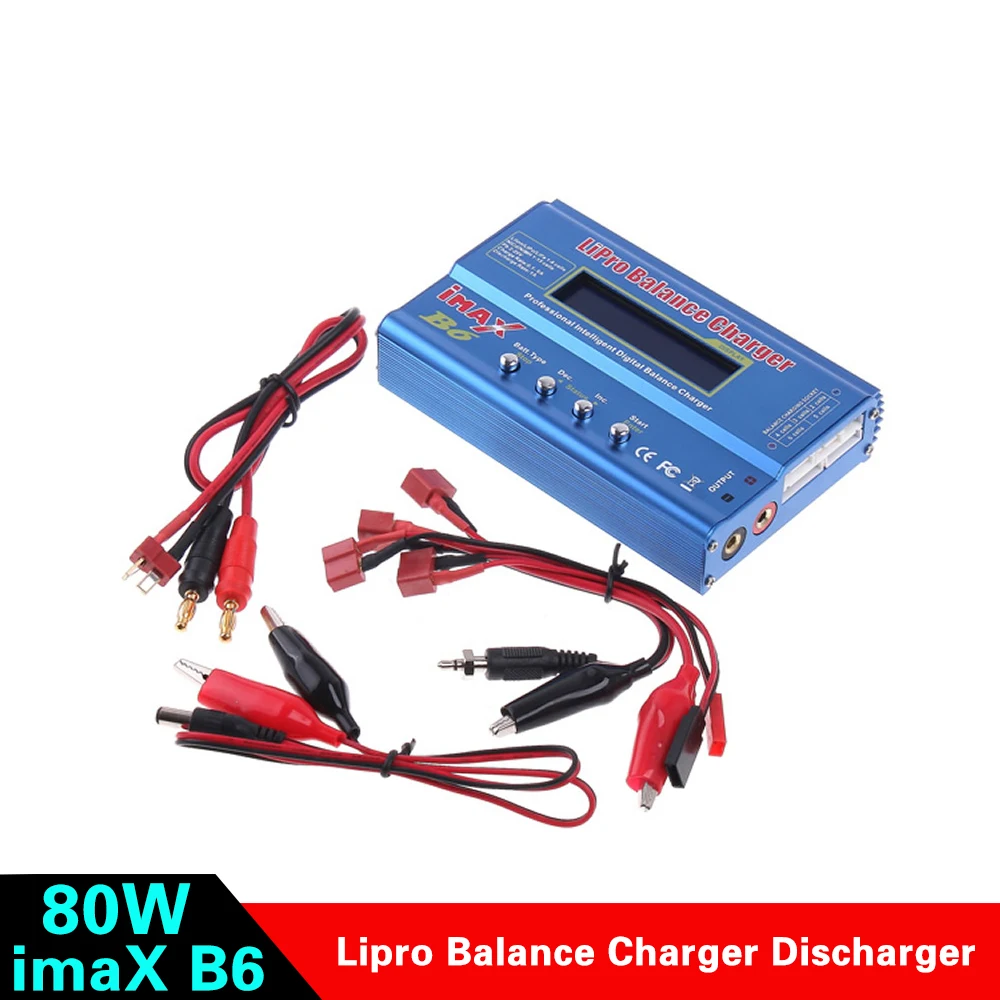 IMAX B6 80 Вт ЖК экран Lipro балансирующее зарядное устройство Dis для Li ion/Li Po/Li Fe/Ni Cd/Ni mh