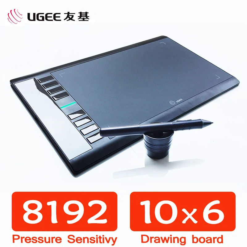 

UGEE M708 8192 Levels 10x6inch Smart Graphic Drawing Tablet Digital Tablet Pad Pro Designer Drawing Pen for Writing Painting