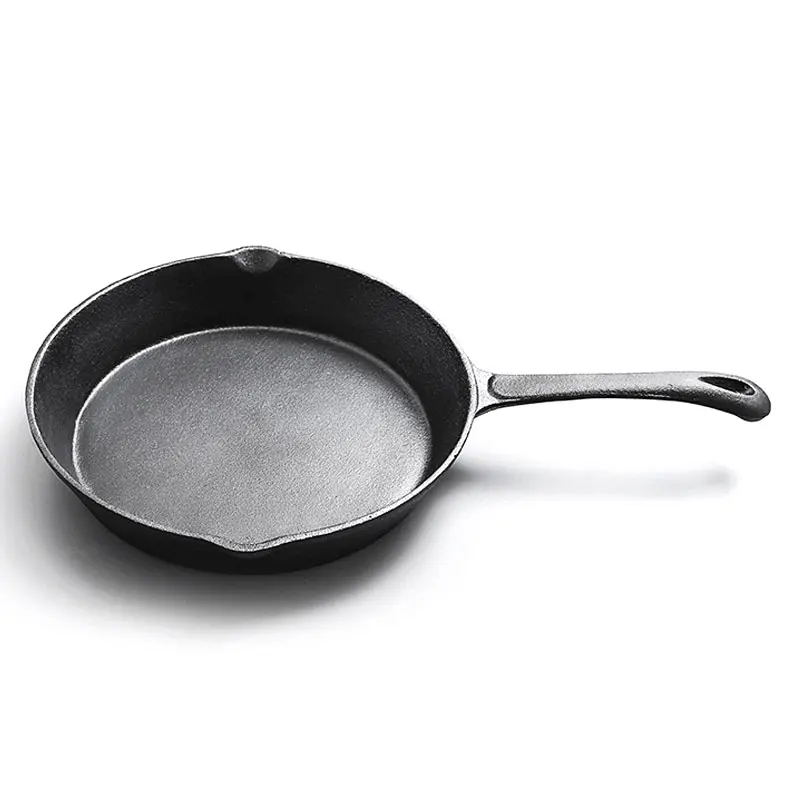 

RUSSIA SHIPPING Cast Iron Fry Pan Pot Kettle Smoke-free Pan Kitchen Cookware Supplies Induction Cooker Hot Sale