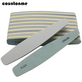 

10Pcs Sandpaper Nail File Lime 220/280 Double Side Sponge Sanding Buffer Block Green Nail Files For UV Gel Polish Manicure Tool