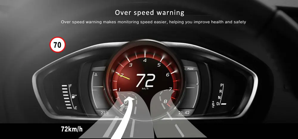 DAB211 over speed warning_