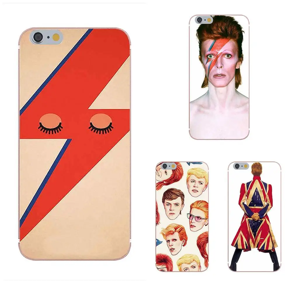 

Qdowpz Back Phone Case David Bowie For Galaxy Alpha Core Prime Note 4 5 8 S3 S4 S5 S6 S7 S8 S9 mini edge Plus