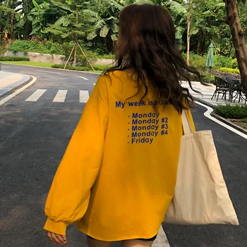 

Fashion Spring and Autumn Womens Clothing Kawaii Women Shirts Graphic T Shirts Korean Clothes Long Sleeve Shirt Girls