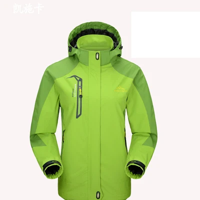 Мужская и Женская куртка на весну и осень, Походное пальто для мужчин, куртка для кемпинга, Спортивная ветровка, мужские куртки, водонепроницаемые, ветрозащитные - Цвет: women grass green
