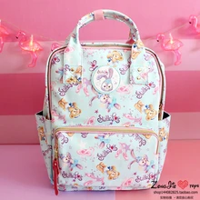 Duffy oso amigos mochila stellalou chico Oso de dibujos animados bolsa de escuela primaria Mochila De stellalou niños mochila chica bolsa de viaje(China)