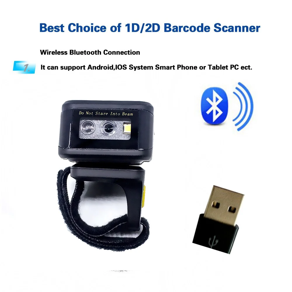 EYOYO MJ-R30 портативный Bluetooth переносной кольцевой 2D сканер штрих-кода сканер портативный barkod okuyucu штрих-код