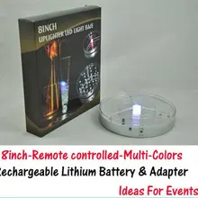 Lembrancinhas De Casamento Замороженные свадебные принадлежности " uplight ваза База для события Цвет изменение LED центральные Цветочный Свет