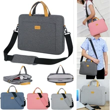 Nylon Notebook Bag for Macbook Pro Air Acer Dell HP Asus Lenovo 13 14 Laptop Case Shoulder Bag Detachable Belt 14.1 15.6 Sleeve