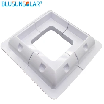 

4 pcs /Lot White Color ABS Solar Panel Mounting Brackets Heavy White UV Resistant Spoiler Bracket for RV, Boat & Caravan