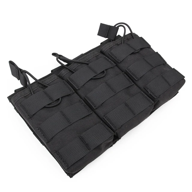 Tactical triple magazine pouch for
