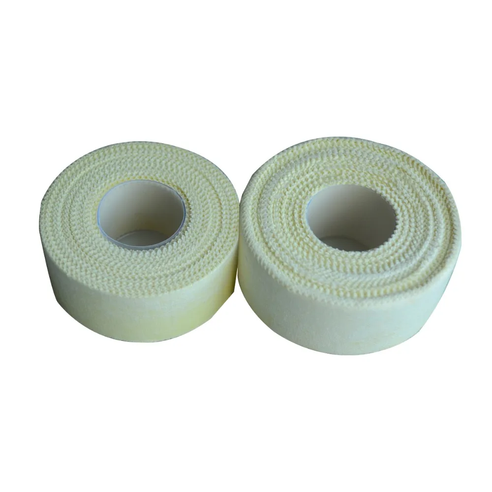 1Pc 2.5cm*10m Zigzag Sports Tape Trainer Strapping Athletic Tape Cotton Joints Support Waterproof Bandage White Health Care Tool