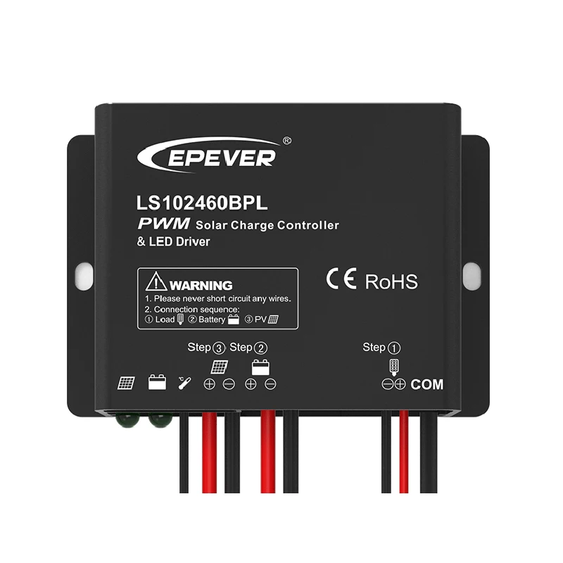 

Epever 10A Solar Charge Controller With Built In LED Driver 12V/24V LandStar BPL Series With RS485 Communication Solar Regulator