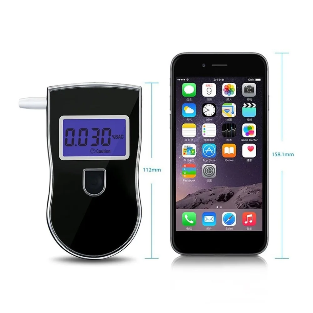 المحمولة الشرطة الكحول الكاشف محلل الرقمية LCD الكحول الاستشعار اختبار التنفس مع 5 المتاح الفم قطع 818 المحمولة الشرطة الكحول الكاشف محلل الرقمية LCD الكحول الاستشعار اختبار التنفس مع 5 المتاح الفم قطع 818