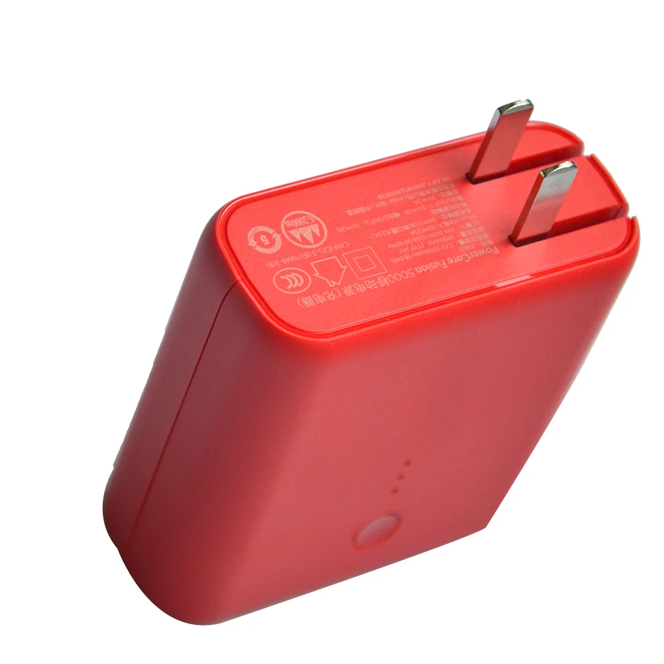  Anker Super Portable Mobile Power Red Charging Treasure With Plug Apple Two In One Charger