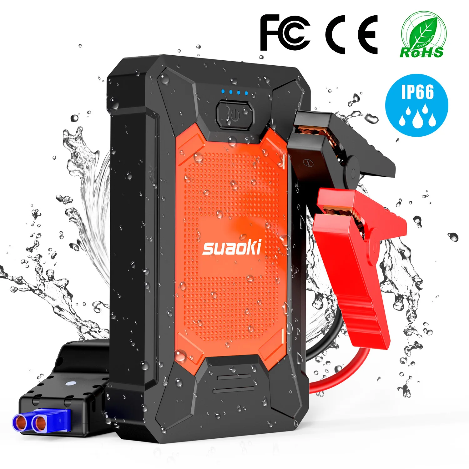 

Suaoki 600A Peak Car Jump Starter (up to 4L Gas or 2L Diesel Engine) Portable Smart Car Battery for 12V Vehicles Cars SUV Trucks