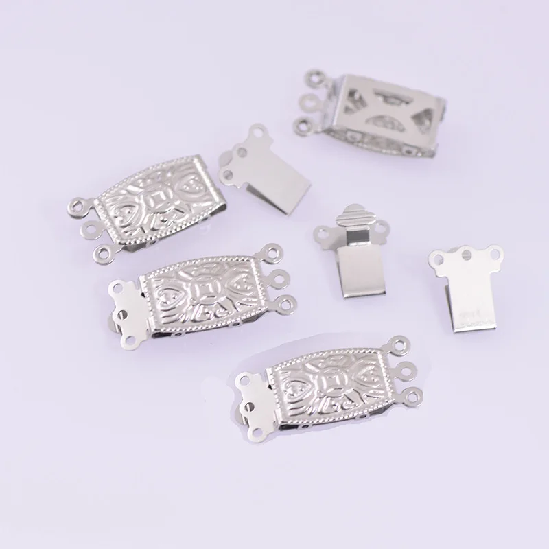

Stainless Steel Insert Clasps Strands Box Rectangle Fish Clasps End Connectors Findings DIY Bracelet Necklace Jewelry Making