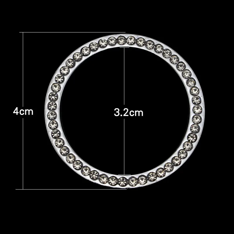2018 New Arrival-Car styling Durable Universal Car Tools Auto Key Switch for Starter Ring Circle Metal Decorative Diamond 5.25 |