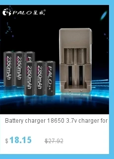 Smart ЖК-дисплей Батарея Зарядное устройство Перезаряжаемые Зарядное устройство for18650 18500 16340 14500 литиевая Батарея 3,7 В + 6 шт. Высокая емкость