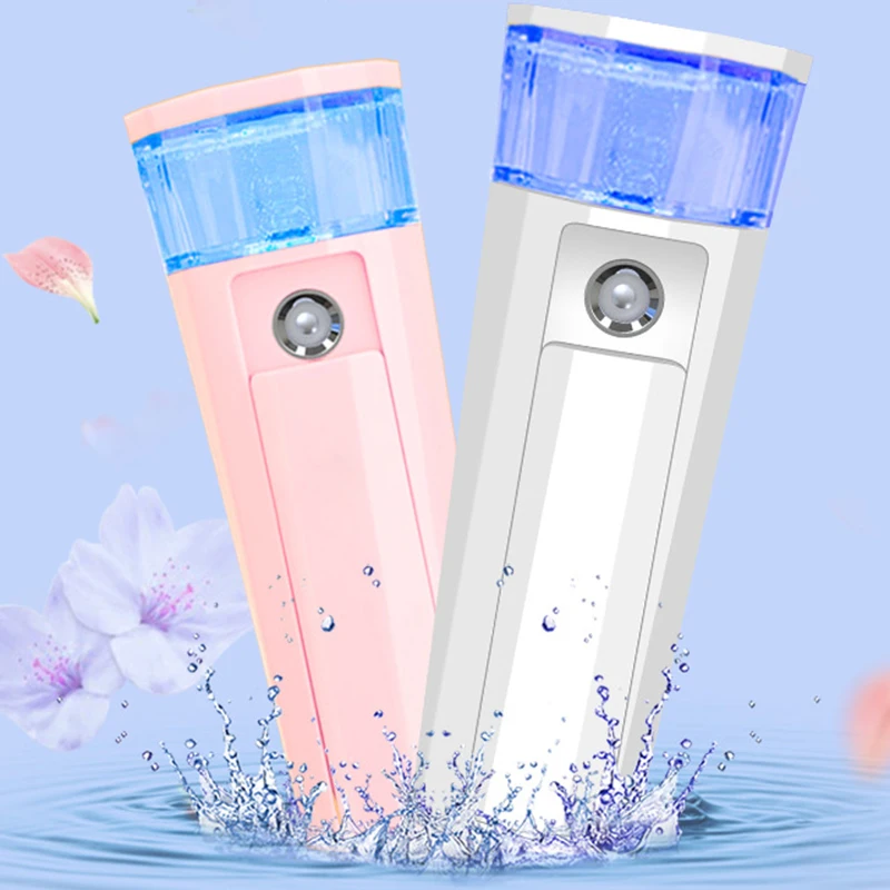  Portable Power Bank Nano Mist Sprayer Facial Body Nebulizer Steamer Moisturizing Handy Face Spray S