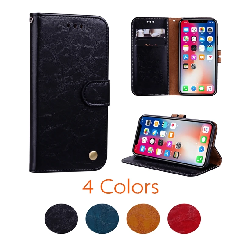 

Baiscxst for iPhone XR Case Plain Color Cover Leather Flip Wallet Case for iPhone 5 5S SE 6 6S 7 8 Plus X XR XS Max Coque