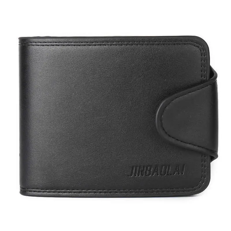 

THINKTHENDO High Quality Men Credit ID Card Holder Big Capacity MUlti-functional Purse Slim Short Clutch PU Hasp Wallet
