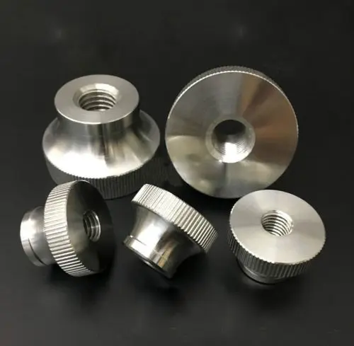 

M3 M4 M5 M6 M8 M10 M12 Stainless steel nut hand twist knurled high head pass through hole nuts