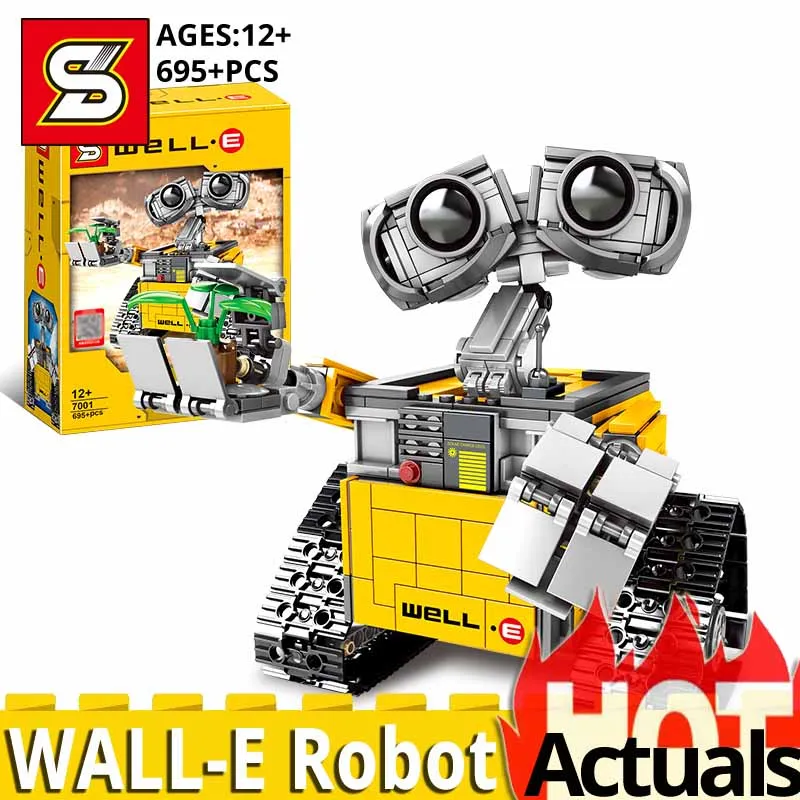 

In stock SY 7001 movie series WALL E blocks Robot compatible Ideas 21303 set building Bricks educational toys birthday gift