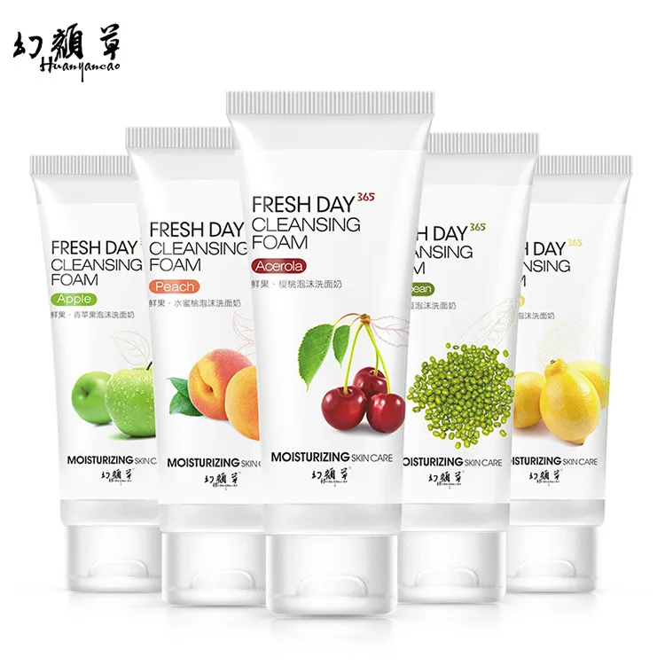 Fruit foam facial cleanser refreshing cleansing moisturizing facial