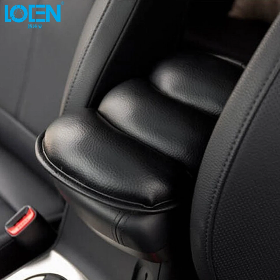 

LOEN 1PC Car Central Armrest Console Box Pad Cover Cushion Protective Case Arm Rest Seat Box Padding Automobiles Seat Cover