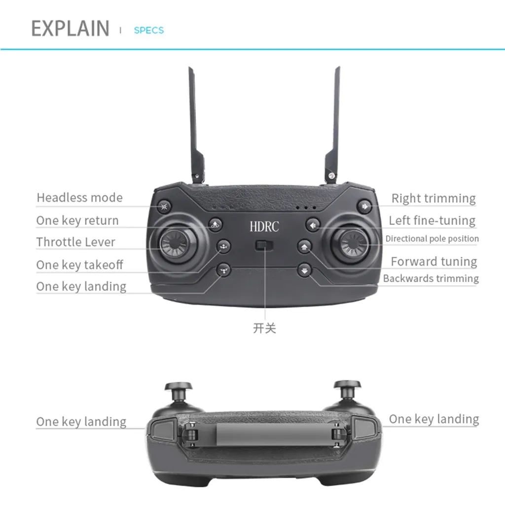 HDRC D8 складной WI-FI 1080 P Drone переносной зарядной станции Камера HD Квадрокоптер 20 минут полета продолжительность A530