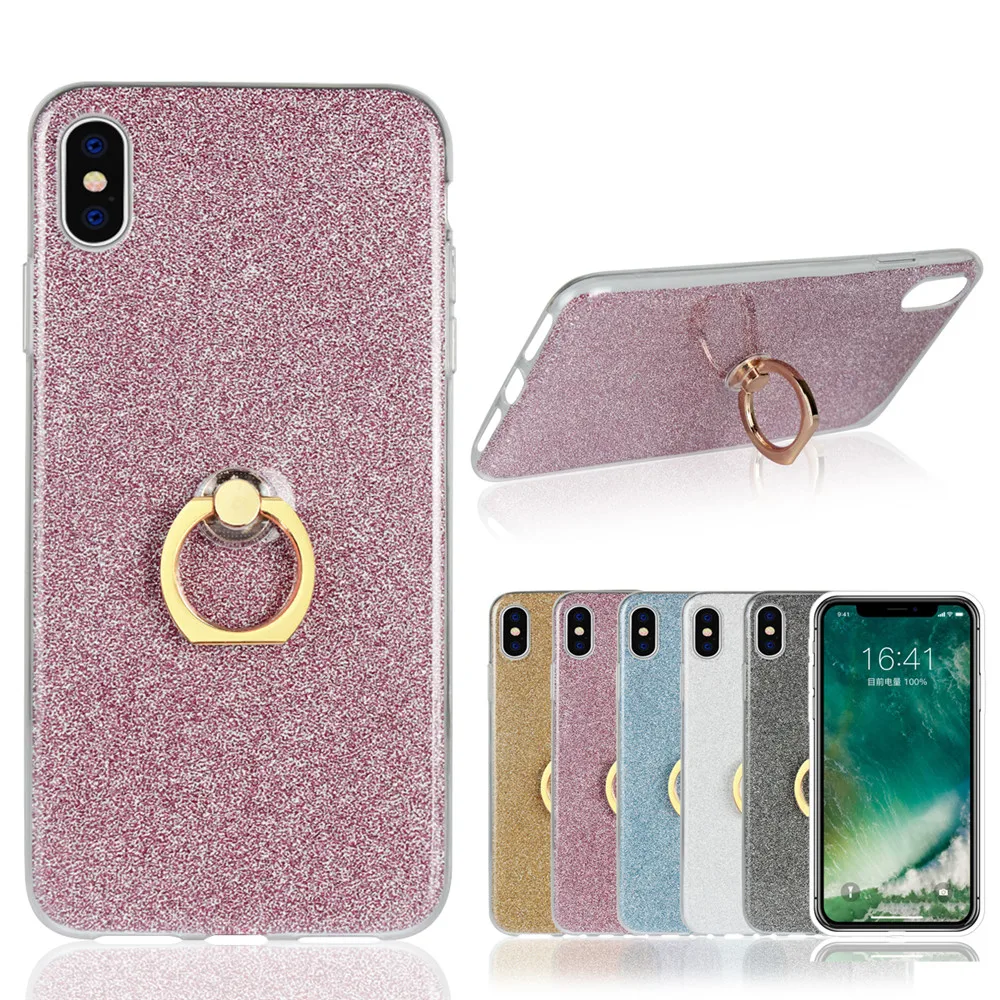 Блеск Стикеры кольцо Пряжка Стенд чехол для телефона Asus Zenfone 4 ZE554KL Msx ZC520KL 3 Max ZC553KL