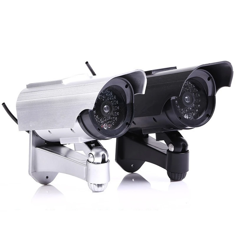 Солнечная приведенная в действие на открытом воздухе CCTV домашняя система безопасности приманка поддельные пустышка Камера с мигающими инфракрасными светодиодный свет видео наблюдения Камера s