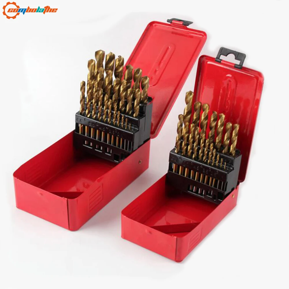 

HSS titanize coated twist drill 1-13mm 25pcs for wood working