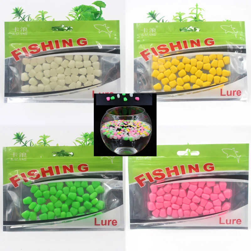 50PCS/1back Really floating corn lure Mealworms soft bait worms class