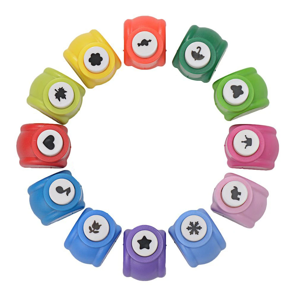 

Mini Scrapbook Punches Handmade Cutter Card Craft Calico Printing Flower Paper Craft Punch Hole Puncher Shape DIY Tool