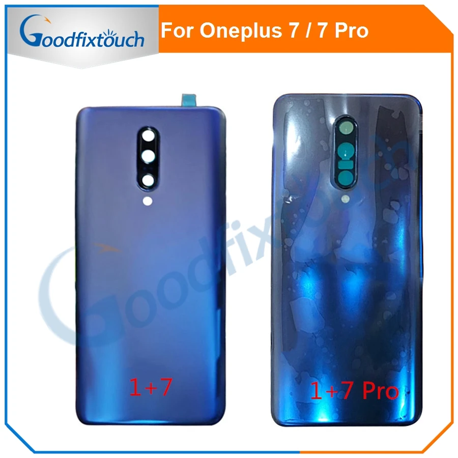 

100% Original Glass For Oneplus 7 Pro Back Housing Back Cover With camera len Battery Case For Oneplus 7 Replacement Parts