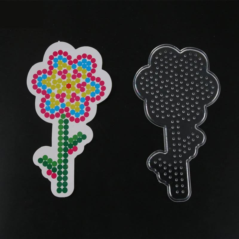 9 шт./лот 5 мм Хама шаблон с цветной бумагой пластиковый трафарет мозаика перлер