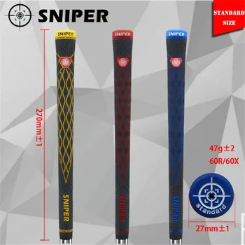 

New Sniper Golf Club Grips Rubber Golf Grips For Male Driver Woods Irons 3Colors Workshop Assembly
