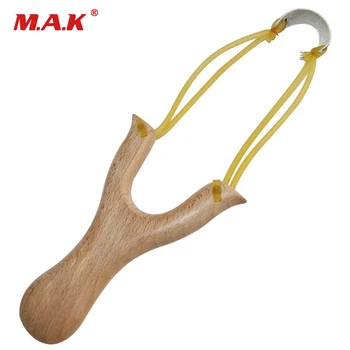 

New Fast and Safe Transportation for the Powerful Wooden Slingshot Shot Brace Catapult With Rubber Band Hunting Camping Sports