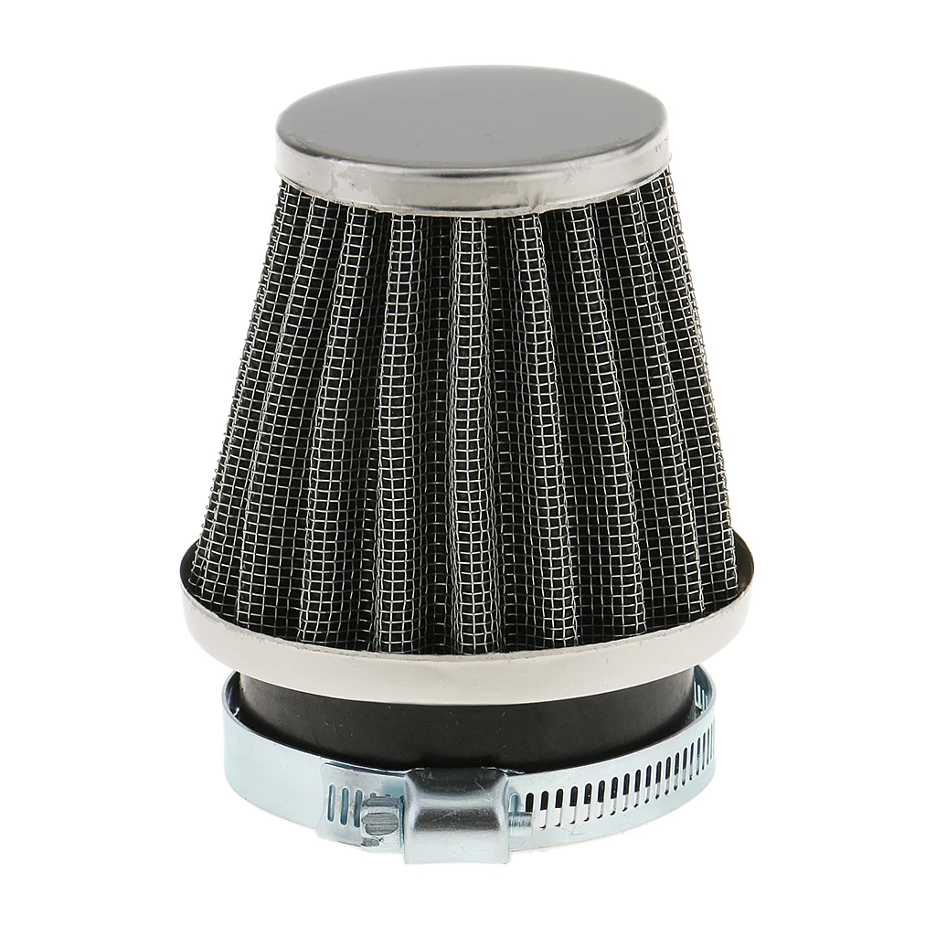 Motorcycle Chopper ATV Scooter Cone Air Cleaner Intake Filter Universal 50mm
