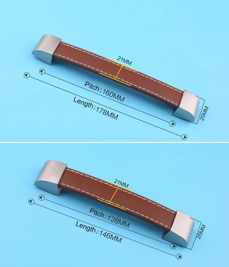 5 шт. винтажная кожаная дверная ручка стильные мебельные ручки и ручки для ящика ручки для кухонного шкафа