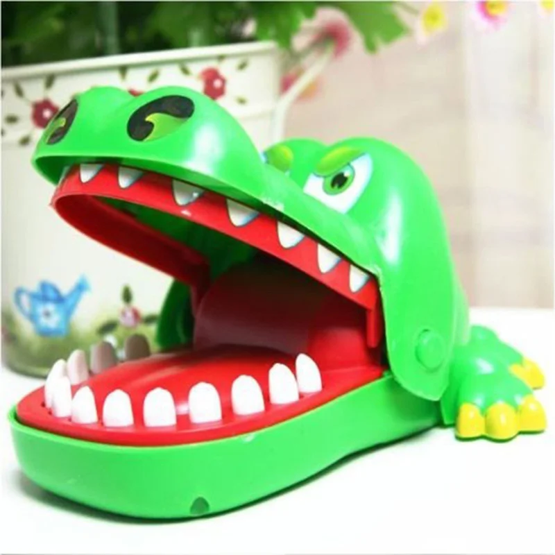 Забавный стоматолог укус пальчик игра шалость Игрушка антистресс крокодил шутки рот шутка смешная Крокодил Игрушка Дети Ребенок семья подарок