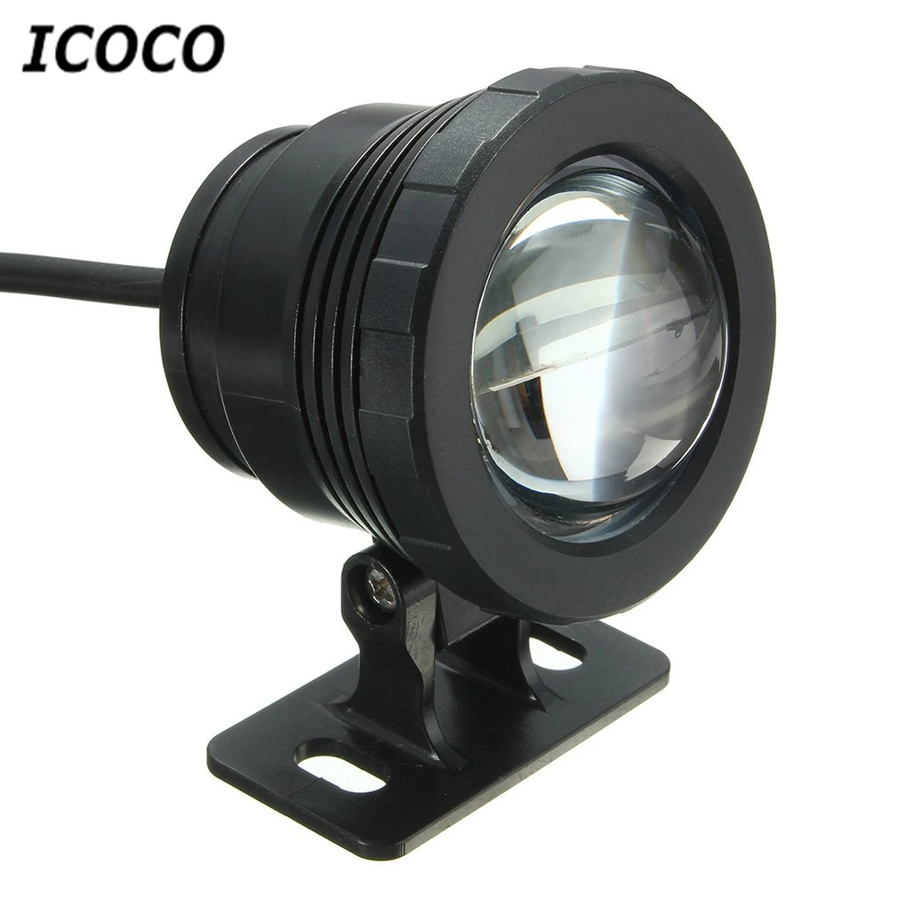 ICOCO Waterproof 10W RGB LED Light Garden Fountain Pool Pond Spotlight