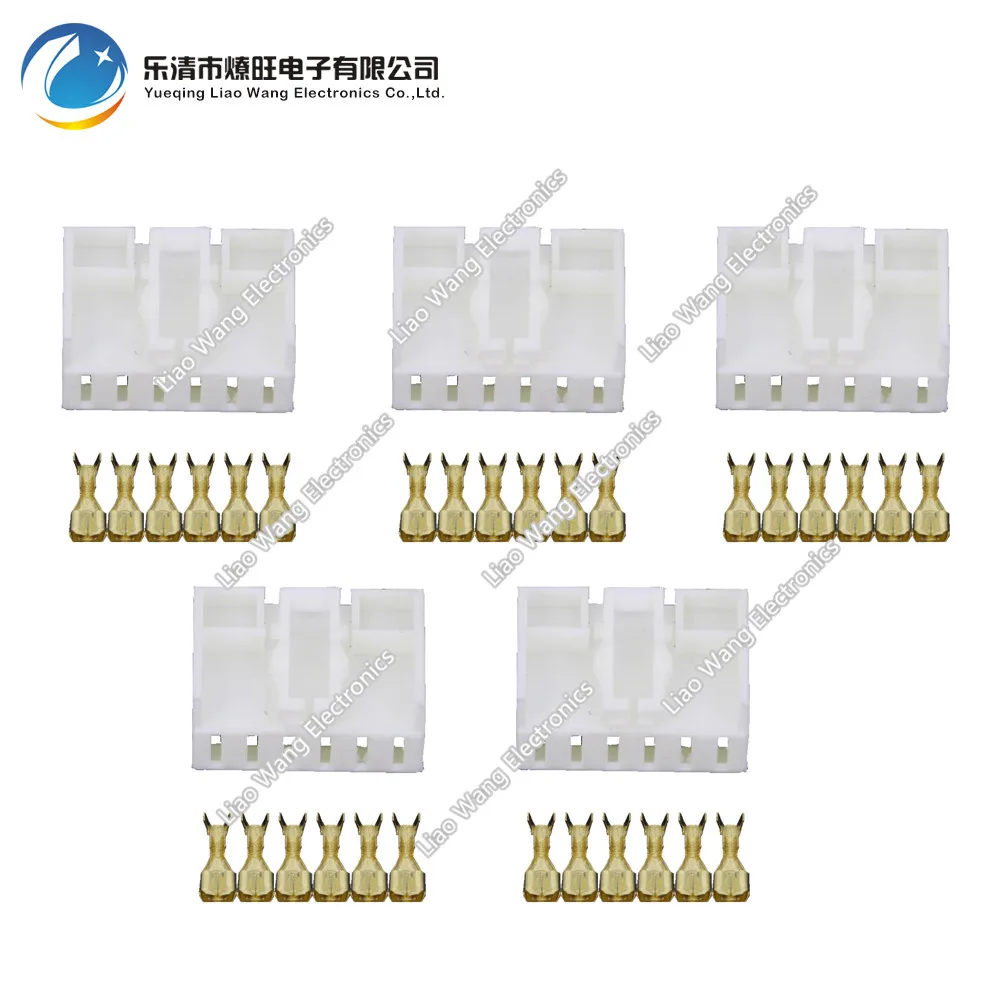 

5 Sets 6-Hole Clamp Car Connector Car Connector Female Connector DJ7061Y-5-21