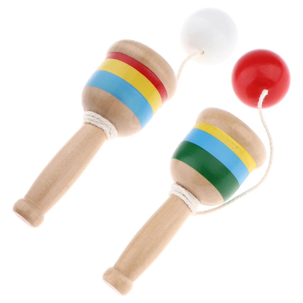 Japanese Classic Wooden Toy Kendama Cup and Ball Toss Catching Game
