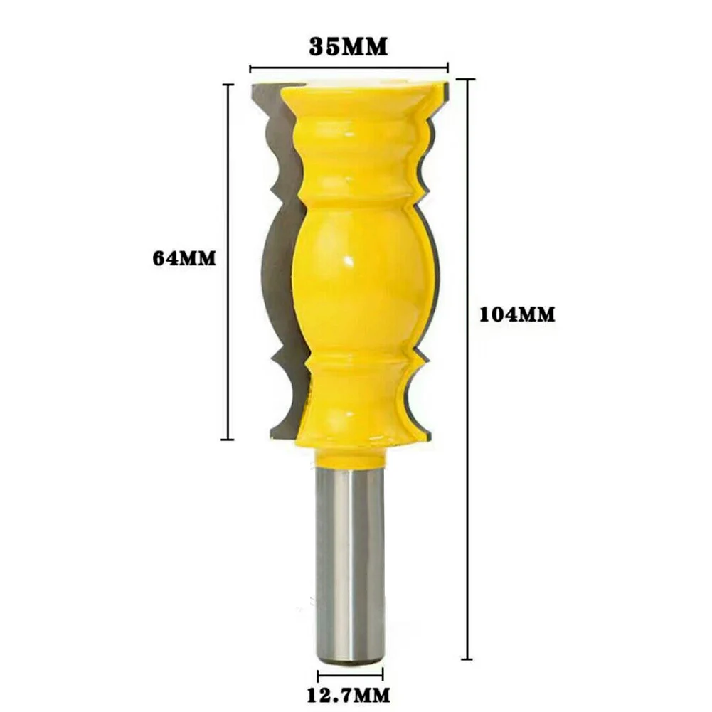 12,7 мм 1/2 дюйма хвостовик огромная Корона формовочный фрезерный бит фрезерный инструмент Деревообработка DIY резьба по дереву режущее сверло