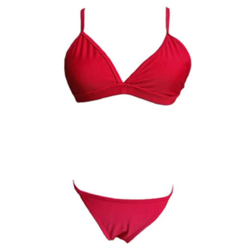 

Newest Bikini Styles Handmade Sexy Mini Bra Swimsuit Brazilian Bikini Halter Women Basic Swimsuit Teenagers