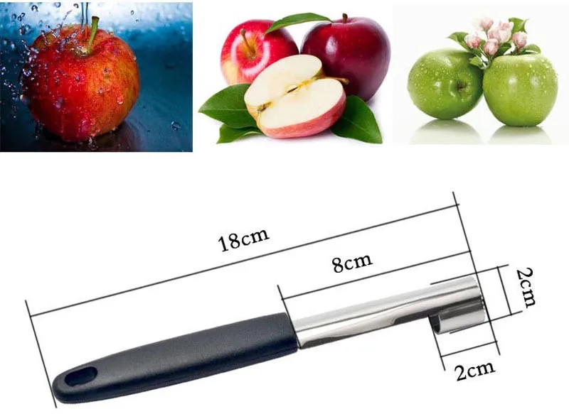 Нержавеющая сталь, легко скручивающееся устройство для удаления сердцевины фруктов, яблока, сердцевины, резак, слайсер, нож для фруктов, посуда, кухонные гаджеты, инструменты